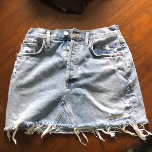 Lightly worn jean skirt
